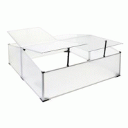 Helloshop26 - Mini serre jardin double aluminium et polycarbonate 100 x 120 x 40 cm ouverture par vérin potager extérieur 16_0002680 - 3000056181538 Helloshop26 - Mini serre jardin double aluminium et polycarbonate 100 x 120 x 40 cm ouverture par vérin potager extérieur 16_0002680 - 3000056181538