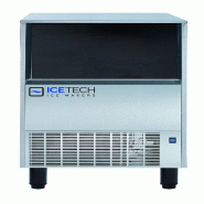 Machine à glaçons 62 kg 20 g cube vide. Stockage 30 kg. Carrosserie en acier inoxydable. Condensation à l'air ou à l'eau. ICETECH PS62 - 1710