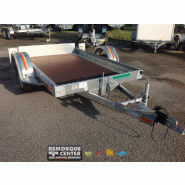Remorque plateau MECANOREM - RPMS 901 F - PTAC : 1300 Kg - 1 essieu freiné - 305 x 170 cm - Reference -FOURGON_C700 ALU