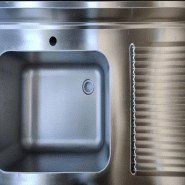Skyrainbow Evier en inox, un bac à gauche, 100 x 70 - inox THSTR107BL1