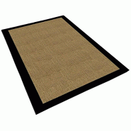 Tapis en Polyester 140x220cm WellHome couleur Marron et Noir - multicolore WH0979-7
