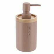 TENDANCE Distributeur à Savon ou lotion en résine Cappuccino et Bambou 280 ml - marron 3664323184976 TENDANCE Distributeur à Savon ou lotion en résine Cappuccino et Bambou 280 ml - marron 3664323184976