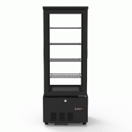 Vaiotec Vitrine réfrigérée TOPLINE à 4 compartiments / 92 litres « noire », 434 x 398 mm - noir inox 10586