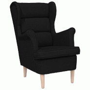 VidaXL Fauteuil noir 74x84x100 cm tissu Modèle Nervelion - 4016897