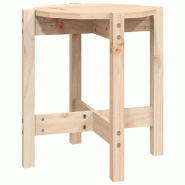 VidaXL Table basse Ø 42,5x45 cm Bois massif de pin Modèle Jardin Rho Plus - 822312