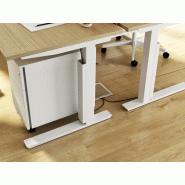 Goulotte verticale métallique pour bureaux Denomics - Pied carré - Acier - Finitions variées Goulotte verticale métallique pour bureaux Denomics - Pied carré - Acier - Finitions variées