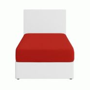 Benetton - Drap-Housse 100/200+30cm Rouge Rainbow - rouge BE715 Benetton - Drap-Housse 100/200+30cm Rouge Rainbow - rouge BE715