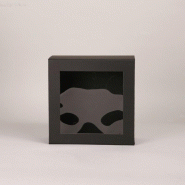 Boîte cadeau clearbox 22x22x10cm noir par 25