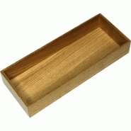 Boîte de rangement bois fineline  300 x 1175 x 49 mm  finition chêne clair