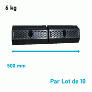 Butée de quai noir en caoutchouc