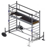 Ecopro tt échafaudage aluminium - ultralu - hauteur de travail 2 m