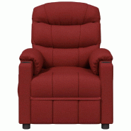 Fauteuil inclinable électrique Rouge bordeaux Tissu Modèle Elvella - 8720845522636