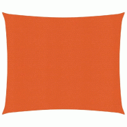 Helloshop26 - Voile toile d'ombrage parasol 160 g/m² PEHD 3,6 x 3,6 m orange 02_0009242 - orange 3000499447765