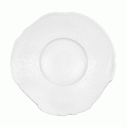 In Situ - Assiette Organique Petit Bassin en porcelaine blanche diamètre 22 cm - boite de 6 - blanc porcelaine 051810