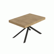 Itamoby Table Extensible Niket 130/234X90 Cm Chêne Naturel Avec Pieds Anthracite - marron multi-matériau VE0130TAVNIKE-QN
