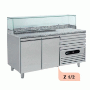 Meuble à pizza 2 portes dessus granit  Mercatus