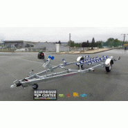 Porte bateau immergeable SUN WAY - D2415 - PTAC : 1500Kg - Kit rouleaux - 1 essieu - Reference - GD12/G1602