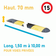 Ralentisseur 70 mm voies privées - 10,00 m