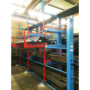 Rayonnage CANTILEVER avec extraction par manivelle Rayonnage CANTILEVER avec extraction par manivelle