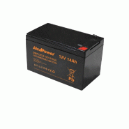 Alcapower Batterie AGM 12V 14Ah décharge profonde pour vélos électriques scooters photovoltaïque connexion Faston T2 - noir 8055323213417