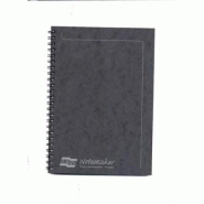 Clairefontaine Lot de 10 Carnet Europa Notemaker A5, 120p./60 feuilles détachables 90 g/m² reliure intégrale, ligné, coloris noir - 5016196048523