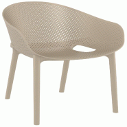 CLP Chaise Sky Pro Plastique HBT: 81x54x50 cm Taupe - gris 319883 CLP Chaise Sky Pro Plastique HBT: 81x54x50 cm Taupe - gris 319883