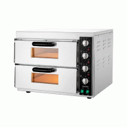 Four à pizza électrique professionnel (4+4 x 20 cm) PREMIUM - GOLDINOX - 3701770808199 Four à pizza électrique professionnel (4+4 x 20 cm) PREMIUM - GOLDINOX - 3701770808199