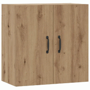 Helloshop26 - Armoire murale pratique rangement 60 x 31 x 60 cm finition artisanale en bois d'ingénierie chêne 02_0051026 - Bois massif 3000236702300