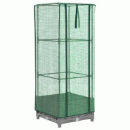 Helloshop26 - Jardinière bac lit surélevé plantes fleurs terrasse jardin surélevée avec housse aspect rotin 40 x 40 x 123 cm gris 02_0038767 - 30