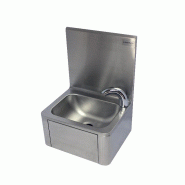 Lave-mains inox adosse avec robinet électronique L2G