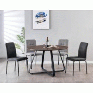 Möbilia Chaises de salle à manger Möbilia, lot de 2 | Revêtement en tissu | Structure en acier mat | L 44,5 x P 55,5 x H 87 cm | Gris foncé - noi Möbilia Chaises de salle à manger Möbilia, lot de 2 | Revêtement en tissu | Structure en acier mat | L 44,5 x P 55,5 x H 87 cm | Gris foncé - noi