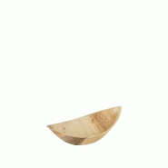 Natureko Barquette bateau jetable 12x6 cm en Feuille de Palmier - 600 pièces - Ecobioshopping - Matériau naturel 802720