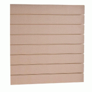 Panneau rainuré R15 L120xH120cm - épaisseur 18mm - brut à peindre