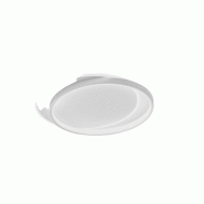 Plafonnier Led Christine P/G, 48W 3000Lm 3000K, Cadre En Aluminium Satiné Blanc Et Diffuseur En Méthacrylate Opale - Gea Luce - blanc CHRISTINE P/G