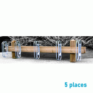 Range vélos bois 5 ou 10 places - 5 places