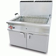 Redcook Friteuse à gaz 1 bac 45 LT. Structure en acier inoxydable. Dimensions 80x70,5 h 90 cm. Modèle F45-78G - 2082