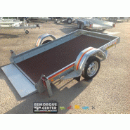 Remorque plateau MECANOREM - RPMS 455 F - PTAC : 750 Kg - 1 essieu freiné - 250 x 150 cm - Reference -SW535M19