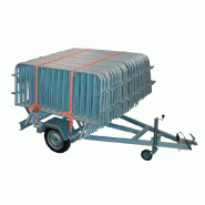 Remorque porte-barrières