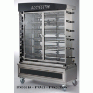 Rotissoire verticale confort / finition tout inox itxdg61a + itra62 + itpxdl250n
