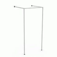 Structure cabine L90xP90xH200cm - blanc mat