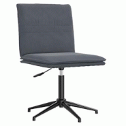 VidaXL Chaise à Manger Gris Foncé Velours - gris 4101268 VidaXL Chaise à Manger Gris Foncé Velours - gris 4101268