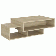 VidaXL Table basse Chêne sonoma 105x55x32 cm Bois d’ingénierie Modèle Apex Design Élite - 808525