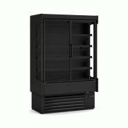 Vitrine murale réfrigérée à portes LEONA - 5 dimensions disponibles, éclairage LED, 4 niveaux + base