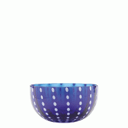 Zafferano Lot De 6 Bols Perle En Verre Coloré Bleu - Design Artisanal Élégant Pour Service De Table Moderne Et Raffiné - Accessoire Premium - PR00807