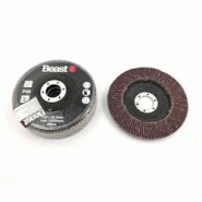 3 Disques Lamelles Bombés D. 125 x Al. 22,23 mm Gr 40 Corindon pour Bois, Métal - 739534 - Beast - gris 5907698022398 3 Disques Lamelles Bombés D. 125 x Al. 22,23 mm Gr 40 Corindon pour Bois, Métal - 739534 - Beast - gris 5907698022398