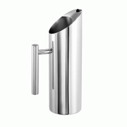 APS 10695 Pot à eau/pichet Ø 9 cm, H : 27,5 cm, 1,2 litre, 18/8 acier inoxydable, argent - inox 10695