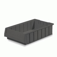 Bac divisible plastique 7L - 400x240x100mm - Parois pleines, gerbable, matière recyclée Bac divisible plastique 7L - 400x240x100mm - Parois pleines, gerbable, matière recyclée