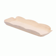 Barquette en bois de peuplier 22,5x11x3cm - par 50