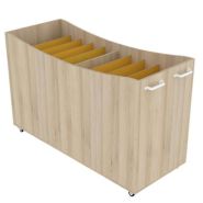Chariot ergonomique de rangement pour 10 matelas - Réf. L.CRM - avec roulettes multidirectionnelles à frein_1