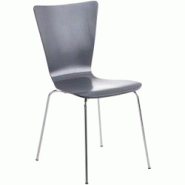 Décoshop26 - Chaise de cuisine salle à manger x1 empilable en bois gris et structure stable à quatre pieds en métal 10_0003241 - gris 3000251473476 Décoshop26 - Chaise de cuisine salle à manger x1 empilable en bois gris et structure stable à quatre pieds en métal 10_0003241 - gris 3000251473476